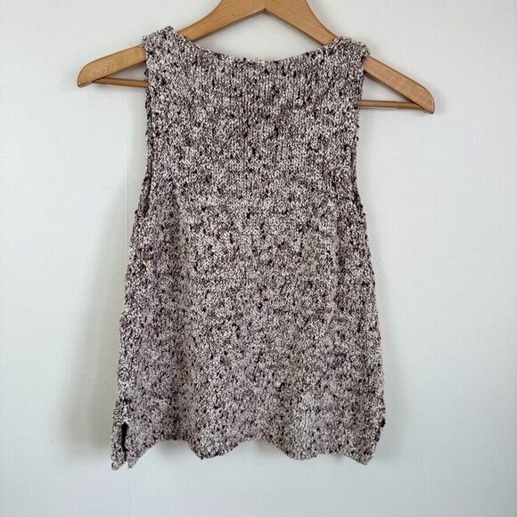 Anthropologie Moth Sleeveless V Neck Sweater Vest P XXS Cotton Boho Classic - Picture 3 of 9